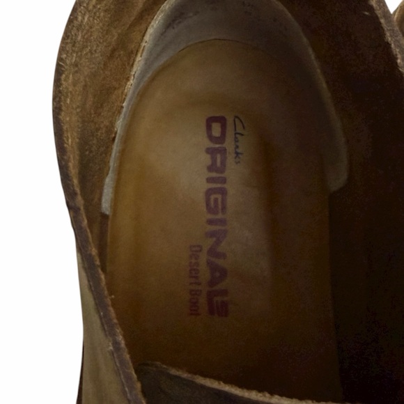 Clarks‎ Originals Desert Boots Men’s 8.5 Brown Leather Crepe Sole Lace-Up Chukka main image 5
